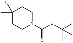 1-BOC-4-氟-4-甲基哌啶 结构式