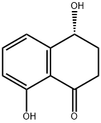 (4R)-3,4-二氢-4,8-二羟基-1(2H)-萘酮, 137494-04-3, 结构式