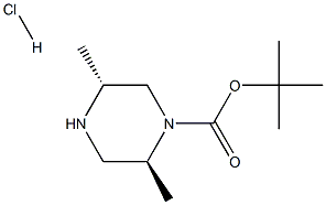 (2S,5R)-1-Boc-2,5-diMethylpiperazine hydrochloride Structure