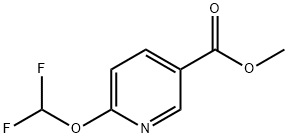 6-(二氟甲氧基)烟酸甲酯, 1375098-06-8, 结构式