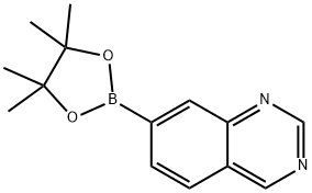 7-频哪醇硼酸酯喹唑啉, 1375108-46-5, 结构式