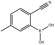 2-氰基-5-甲基苯硼酸, 1375109-00-4, 结构式