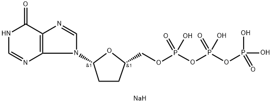 2',3'-Dideoxyinosine Triphosphate TrisodiuM Salt,137629-34-6,结构式
