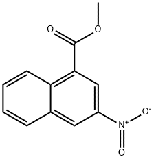 3-ニトロ-1-ナフトエ酸メチル 化学構造式