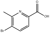 3 - 溴-2 - 甲基吡啶-6 - 羧酸,137778-20-2,结构式