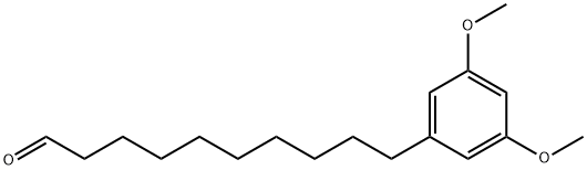 3,5-DiMethoxybenzenedecanal 结构式