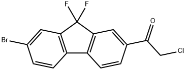 1-(7-溴-9,9-二氟-9H-芴-2-基)-2-氯乙酮,1378387-81-5,结构式