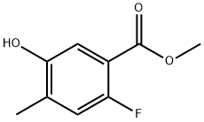 2-氟-5-羟基-4-甲基-苯甲酸甲酯,1378655-77-6,结构式