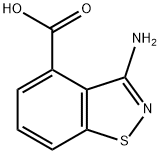 3-氨基苯并[D]异噻唑-4-甲酸 结构式