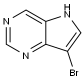 7-ブロモ-5H-ピロロ[3,2-D]ピリミジン 化学構造式
