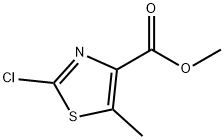 2-氯-5-甲基噻唑-4-甲酸甲酯,1378819-18-1,结构式