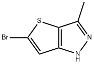 5-溴-3-甲基-1H-噻吩[3,2-C]吡唑 结构式
