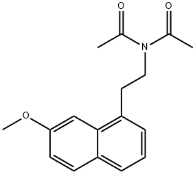 N-acetyl-N-(2-(7-Methoxynaphthalen-1-yl)ethyl)acetaMide,1379005-34-1,结构式