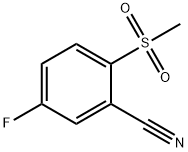 2-甲砜基-5-氟苯腈 结构式