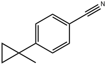 4-(1-甲基环丙基)苯甲腈 结构式