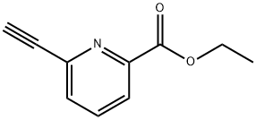 6-エチニルピコリン酸エチル 化学構造式