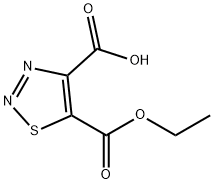 5-(乙氧羰基)-1,2,3-噻二唑-4-羧酸 结构式