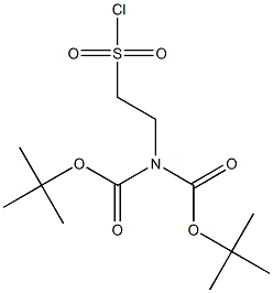 N,N-bisBoc 2-ChlorosulfonylethylaMine Structure