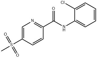 N-(2-chlorophenyl)-5-(Methylsulfonyl)picolinaMide Structure