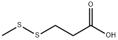 Propanoic acid, 3-(Methyldithio)- Structure