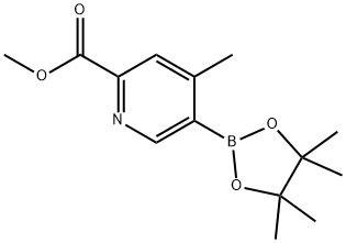 1382850-08-9 4-メチル-5-(4,4,5,5-テトラメチル-1,3,2-ジオキサボロラン-2-イル)ピリジン-2-カルボン酸メチル