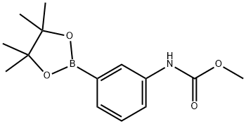 甲基 (3-(4,4,5,5-TETRAMETHYL-1,3,2-DIOXABOROLAN-2-YL)PHENYL)氨基甲酸酯 结构式