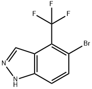 4-三氟甲基-5-溴吲唑,1385821-29-3,结构式