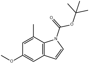 N-Boc-5-Methoxy-7-Methylindole, 97% Struktur