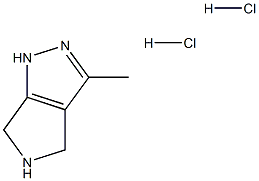 3-Methyl-1,4,5,6-tetrahydropyrrolo[3,4-c]pyrazole dihydrochloride Struktur
