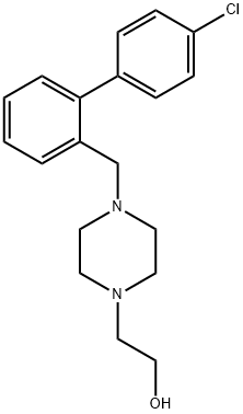 2-[4-[2-(4-Chlorophenyl)phenylMethyl]-1-piperazinyl]ethanol Structure