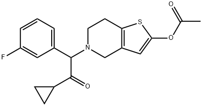 5-(2-cyclopropyl-1-(3-fluorophenyl)-2-oxoethyl)-4,5,6,7-tetrahydrothieno[3,2-c]pyridin-2-yl acetate