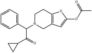 5-(2-cyclopropyl-2-oxo-1-phenylethyl)-4,5,6,7-tetrahydrothieno [3,2-c]pyridin-2-yl acetate