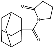 2-Pyrrolidinone, 1-(tricyclo[3.3.1.13,7]dec-1-ylcarbonyl)- Structure