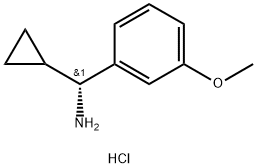 (R)-CYCLOPROPYL(3-METHOXYPHENYL)METHANAMINE HYDROCHLORIDE Structure