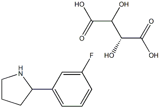 (R)-2-(3-Fluorophenyl)pyrrolidine L-Tartrate Structure