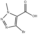 4-溴-1-甲基-1H-1,2,3-三唑-5-羧酸,1391631-21-2,结构式