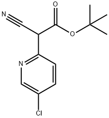 tert-butyl 2-(5-chloropyridin-2-yl)-2-cyanoacetate Structure