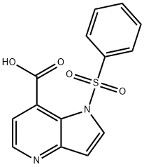 1-(Phenylsulfonyl)-4-azaindole-7-carboxylic acid Structure