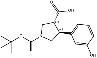 1392214-14-0 Boc-(+/-)-trans-4-(3-hydroxy-phenyl)-pyrrolidine-3-carboxylic acid