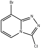 8-溴-3-氯-[1,2,4]三唑并[4,3-A]吡啶 结构式