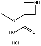 3-Methoxyazetidine-3-carboxylic acid hydrochloride, 1392804-40-8, 结构式