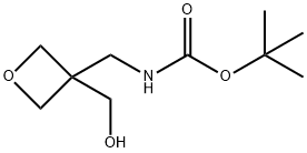 N-{[3-(ヒドロキシメチル)オキセタン-3-イル]メチル}カルバミン酸TERT-ブチル 化学構造式