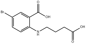 5-BroMo-2-[(3-carboxypropyl)aMino]benzoic acid Structure