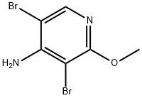 3,5-dibroMo-2-Methoxypyridin-4-aMine Structure