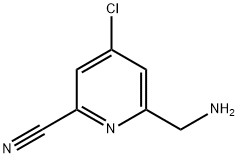 6-(AMinoMethyl)-4-chloropicolinonitrile Structure