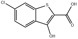 6-Chloro-3-hydroxybenzo[b]thiophene-2-carboxylic acid 化学構造式