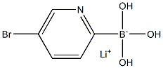 Lithium (5-bromopyridin-2-yl)trihydroxyborate 化学構造式