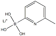 LithiuM (6-Methylpyridin-2-yl)trihydroxyborate 化学構造式
