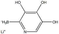 Lithium (pyridin-2-yl)trihydroxyborate Structure