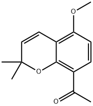 1-(5-甲氧基-2,2-二甲基-2H-苯并吡喃-8-基)乙酮, 1393921-62-4, 结构式